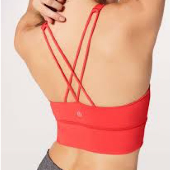 Lululemon Free to Be longline bra - vivid flame - Picture 4 of 5